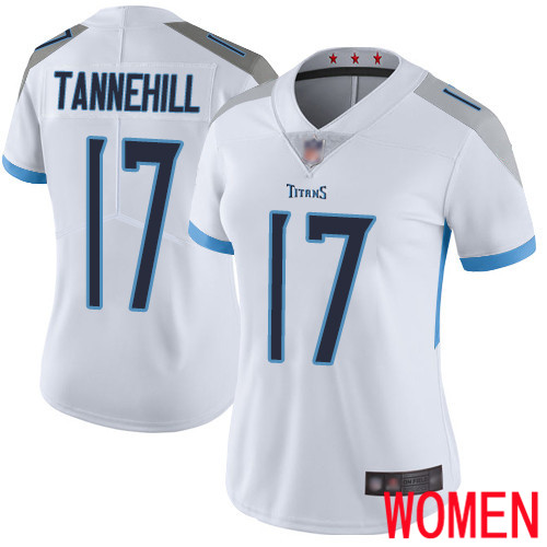 Tennessee Titans Limited White Women Ryan Tannehill Road Jersey NFL Football #17 Vapor Untouchable